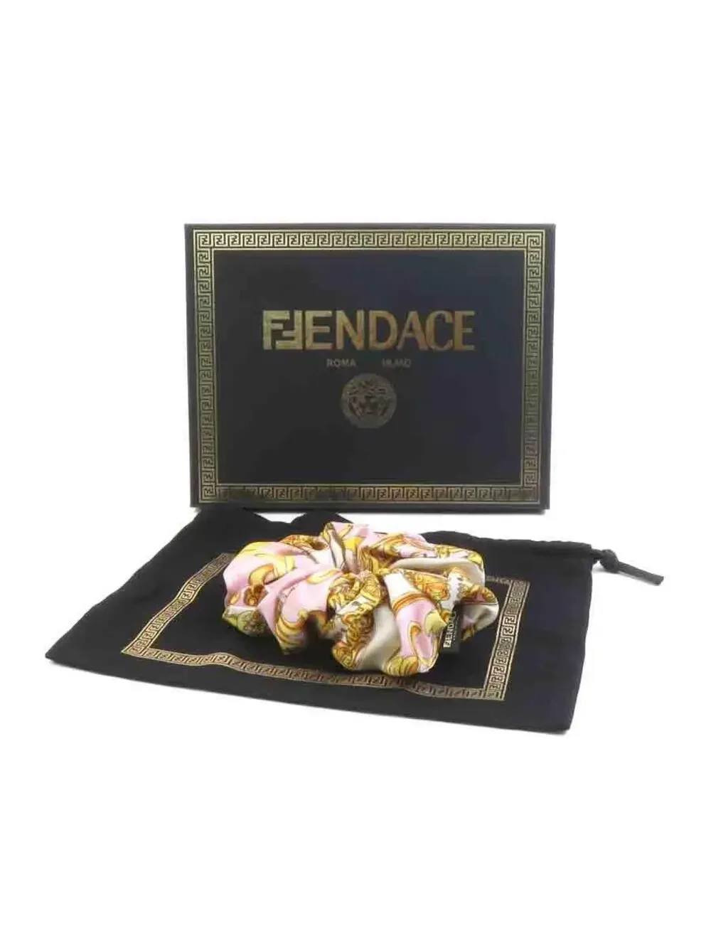 Auth Fendi X Versace Fendace Scrunchie #338013F17B